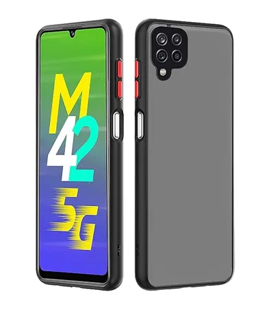Amazon Brand Solimo Bumper for Samsung Galaxy M42 5G Polycarbonate Black 