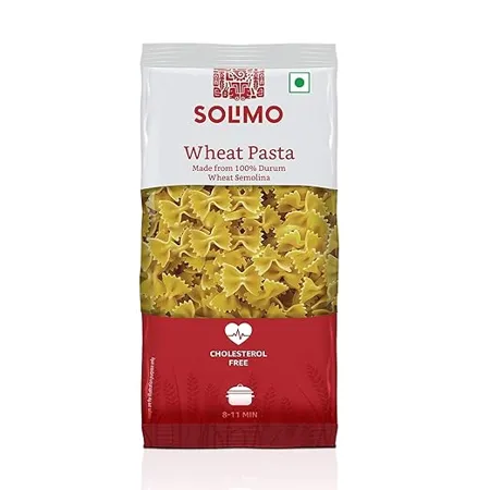 Amazon Brand Solimo Durum Wheat Farfalle Pasta 500 grams Pouch