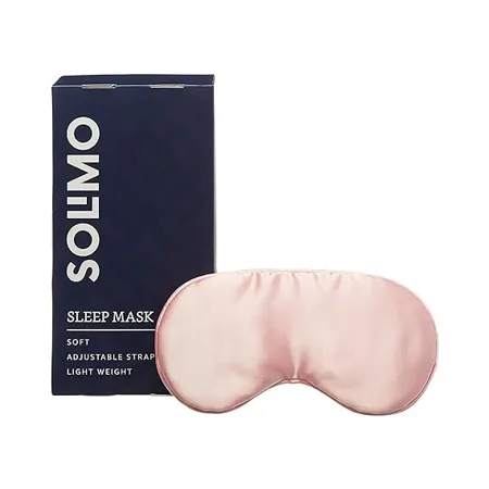 Amazon Brand Solimo Sleep Mask Ultra Smooth Adjustable Strap Total Blockout Copper Single 