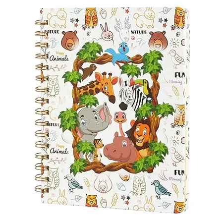 Amazon Brand Solimo Wild Wonderland Wirebound Notebook 80 GSM 160 Pages 165 X 215 mm 