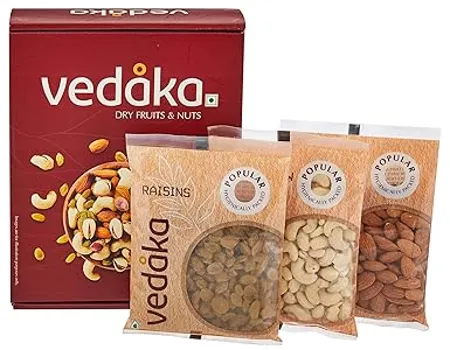 Amazon Brand Vedaka Almonds Raisins And Cashews Dry Fruit