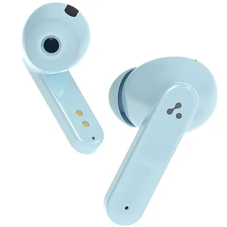 Ambrane Dots Sense True Wireless Earbuds with 21 Hours Playtime Environmental Noise Cancellation Enc 10Mm Drivers with Boostedbass Bluetooth V5 1 Ipx4 Splash Proof Green in Ear