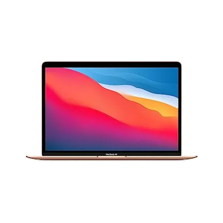 Apple MacBook Air Laptop M1 chip 13 3 inch 33 74 cm Retina Display 8GB RAM 256GB SSD Storage Backlit Keyboard FaceTime HD Camera Touch ID Works with iPhone iPad Gold