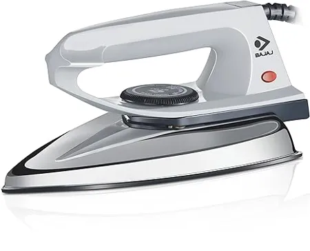 Bajaj DX 2 600W Dry Iron with Advance Soleplate and Anti Bacterial German Coating Technology Grey