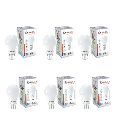 Bajaj Ivora HB LED LAMP 9W Cool Day Light 6500K B22 Pack of 6 