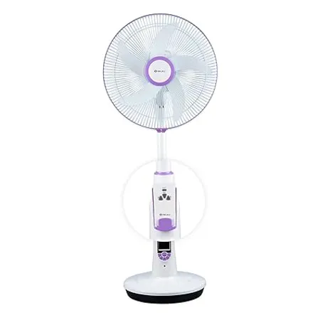 Bajaj Nuvo 400 mm Plum Purple Table Cum Pedestal Fan with BLDC Motor and Remote Control Operation Regular