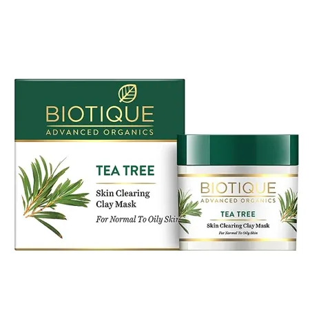 Biotique Tea Tree Skin Clearing Clay Mask for Normal to Oily Skin 70g