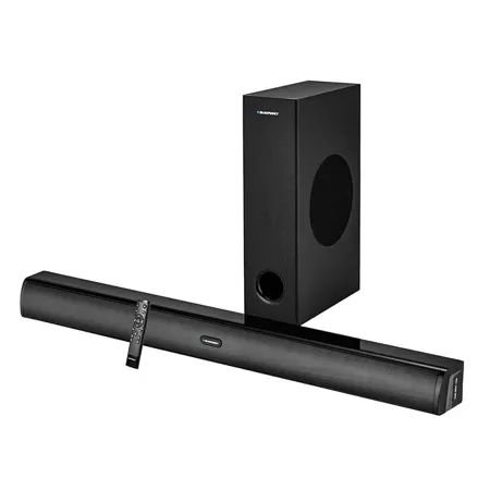 Blaupunkt Newly Launched SBW120 2 1 Soundbar with Subwoofeer I 120W RMS I HDMI ARC I Optical I Bluetooth I AUX I USB I Remote Control with Equalizer