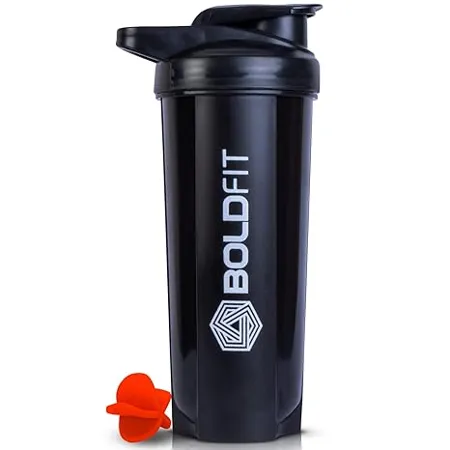 Boldfit Plastic Shakers For Protein Shake Bottle Gym Shaker Bottle Shaker Bottles For Protein Shake Gym Protein Shaker Bottle For Gym Protein Shake Bottle Black 700 Ml Shaker Bottle 700 Milliliter