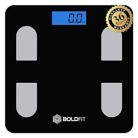 Boldfit Weight Machine for Body Weight Weighing Machine Digital Bathroom Scale for Human Body Weight Measurement Extra Thick Weighing Scale for Home with LCD Display Supreme 36 Months Warranty