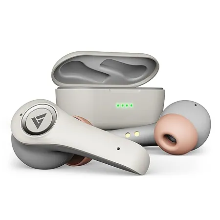 Boult Audio X30 True Wireless in Ear Earbuds with 40H Playtime Quad Mic ENC 45ms Xtreme Low Latency Made in India Type C Fast Charging 3 Equalizer Modes Rock BoomX Hi Fi BT 5 1 Warm Grey 