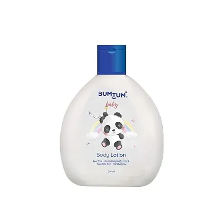 Bumtum Baby Body Lotion Natural For Babies Child Kids All Skin Type Moisturizer Nourishin Sulphates Parabens Free Floral Fragrance 200 ML 0 5 Year 