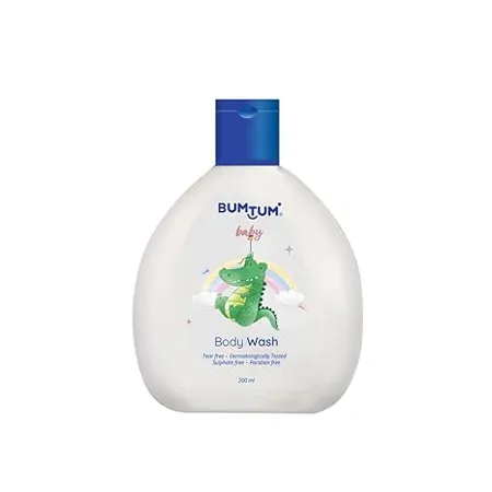 Bumtum Baby Body Wash Gentle Tear Free For Babies Child Kids All Skin Type Paraben Free 200 ML 0 5 Year 
