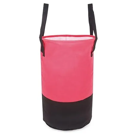 CASA NEST Round Non Woven Reusable Waterproof Foldable Laundry or Organizer Bag Toy Storage Bag With 45 Liter Capacity Pack of 1 Pink 