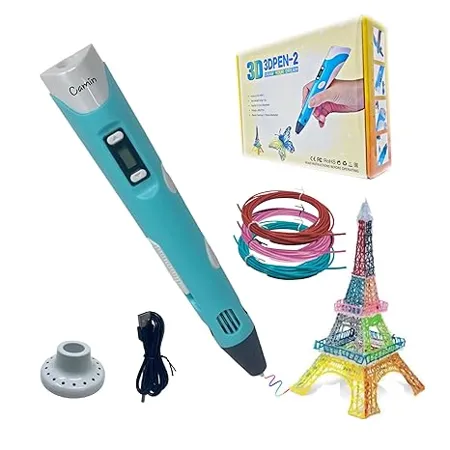 Camin 3D Pen Professional 3D Printing Drawing Pen 3D Pen for Kids 3D Pen Set with PLA Filament Included Ready to Create Random Color 