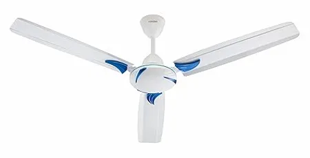 Candes Lynx 1200mm 48 Inch High Speed Anti dust Decorative 3 Star Rated Ceiling Fan 2 Yrs Warranty White Blue Pack of 1