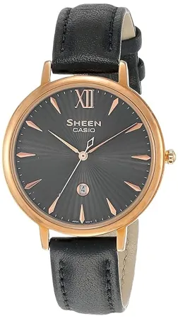 Casio Sheen Analog Grey Dial Women s Watch SHE 4534PGL 1AUDF SH221 