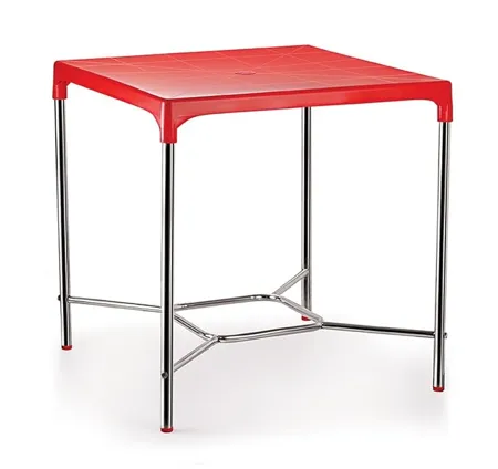 Cello Croma Four Seat Deluxe Dining Table Plastic Red 