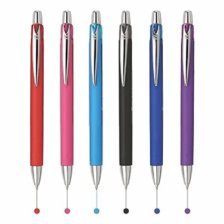 Cello Xeta Ball Pen Pack of 6 Ball Pens Multicolour Ball Pens Set for Students Pens for Project Use Ball Pens for Writing Pens