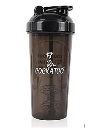 Cockatoo CS 01 Shaker Bottle Black 700 Milliliters Plastic 