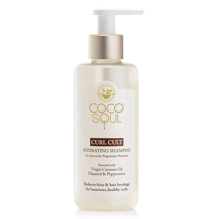 Coco Soul Curl Cult Hydrating Shampoo Ayurvedic Medicine 100 Cold Pressed Virgin Coconut Oil Flaxseed Peppermint From the Makers of Parachute Advansed 200ml