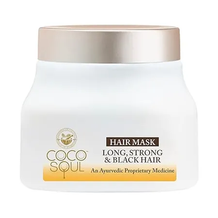 Coco Soul Hair Mask for Long Strong Black Hair with 100 Cold Pressed Virgin Coconut Oil Amla Sesame Sulphate Paraben Free Makers of Parachute Advansed 160ml