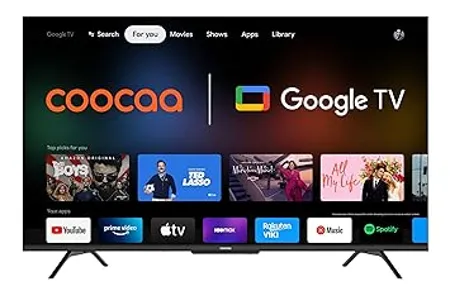 Coocaa 138 cm 55 inches Frameless Series 4K Ultra HD Smart IPS Google LED TV 55Y72 Black 