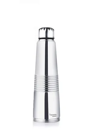 Crystal Pyramid Stainless Steel Water Bottle Fridge Bottle 1000 ml Set of 1