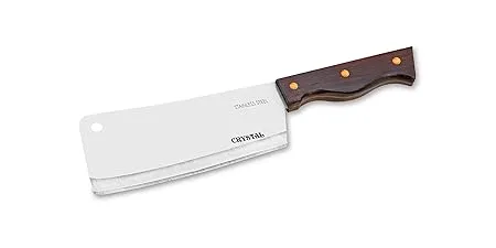 Crystal Stainless Steel Cleaver Knife 27 94cm Rosewood Brown