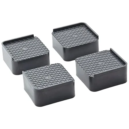 DDecora Premium Fridge Stand Multipurpose Heavy Duty Stand for Washing Machine Cupboard Double Door Refrigerator Sofa Base Stand Square Set of 4 Pcs
