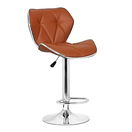 Da URBAN Ember Height Adjustable and Revolving Bar Stool Kitchen Chair Stylish Bar Stool Tan