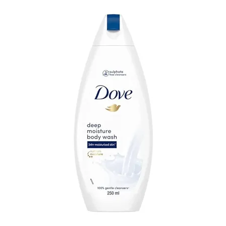 Dove Deeply Nourishing Body Wash 250 ml Moisturizing Body Wash For Softer Smoother Skin Dove Body Wash for Women Men Body Wash for Dry Skin