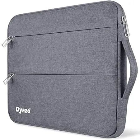 Dyazo 14 1 Inch Laptop Sleeve Case Cover with Handle and Two Front Pocket Compatible for Lenovo Hp Dell Asus Acer Other Notebooks Grey 