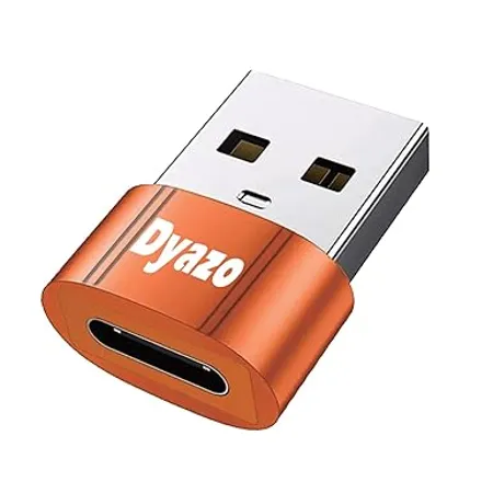Dyazo 6 Amp Fast USB Male To USB C Female Adapter Converter Compatible for iPhone iPad Samsung Galaxy Google Pixel smart phones laptops and Chargers