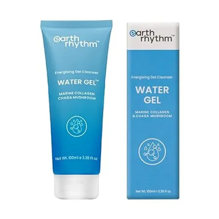 Earth Rhythm Water Gel Face Wash with Aloe Vera Balance Skin pH Hydrates Refreshes Skin Clear Out Pores for Dry Sensitive Skin Men Women 100ml