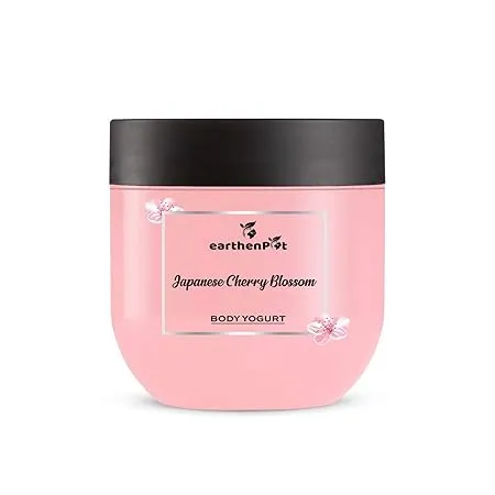 EarthenPot Japanese Cherry Blossom Body Yogurt For Soft and Supple Skin With Rich Ingredients 200 g