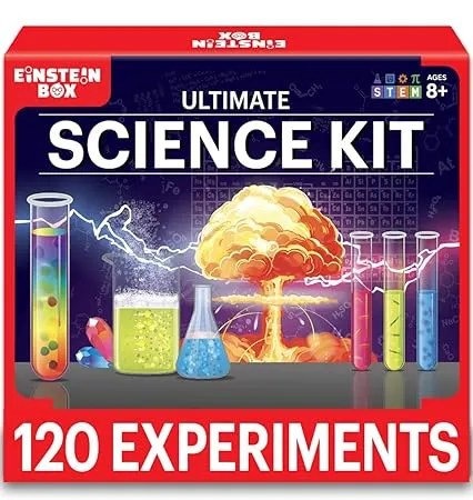 Einstein Box Ultimate Science Kit for Boys and Girls Ages 6 8 12 14 Birthday Gifts Ideas for Boys Girls STEM Learning Toys for 6 7 8 9 10 11 12 13 14 Year Old Kids 