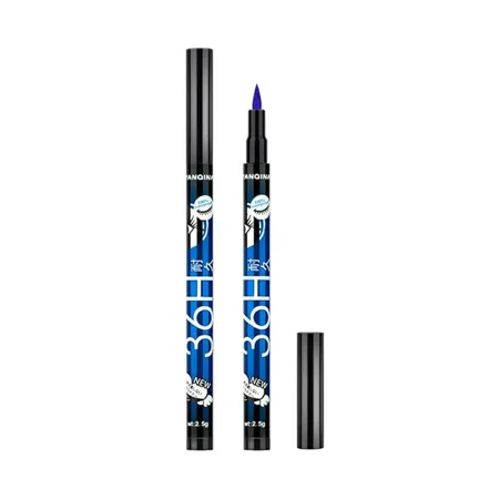 Eyeliner Long Lasting 36H Liquid Waterproof Pencile Lash Eyeliner for Womens Girls Quick Drying Non Smugged Eyeliner Pen Makeup Blue 