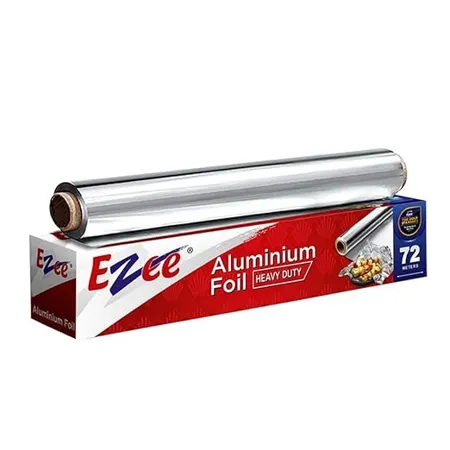 Ezee Silver Aluminium Foil 72 Meters 14 Microns Parchment Wrapping Paper Perfect for Cooking Baking Packing and Serving Foods