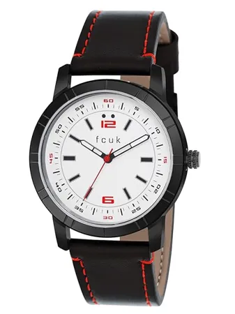 FCUK Analog White Dial Men s Watch FK00012A