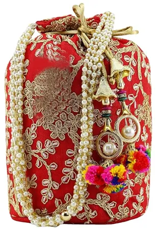 FILORA Women s Ethnic Rajasthani Potli Bag Pouch Potli Purse for women and Girls