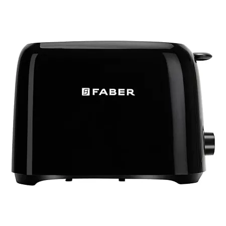 Faber FT 900W BK 900 Watt 2 Slice Pop up Toaster Black 