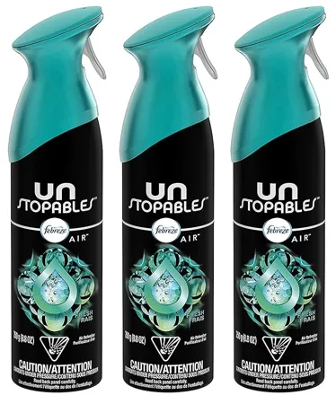 Febreze Unstopables Premium Air Refresher Fresh Scent Net Wt 8 8 OZ 250 g Per Bottle Pack of 3 Bottles