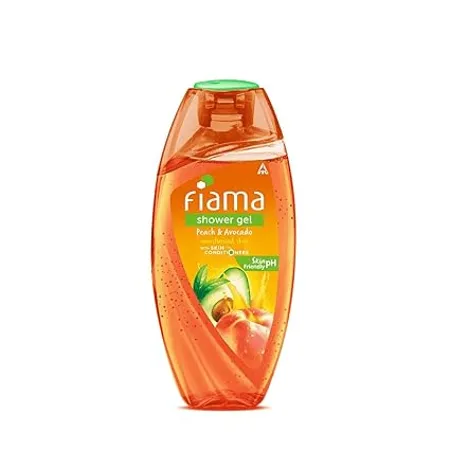 Fiama Shower Gel Peach Avocado Body Wash With Skin Conditioners For Soft Moisturised Skin 250ml Bottle