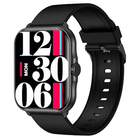 Fire Boltt Eterno 1 99 Largest Display Bluetooth Calling Smartwatch with 1184mm Display Area AI Voice Assistant 120 Sports Modes Yoga with Smart Split Screen to Toggle between functions Black 