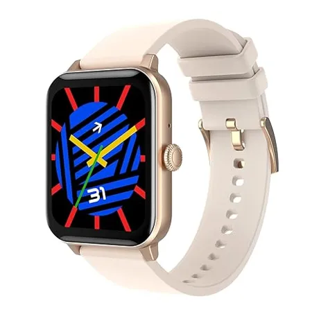 Fire Boltt Ninja Calling 1 69 Bluetooth Calling Smart Watch Dial Pad Speaker AI Voice Assistant 450 NITS Peak Brightness Wrist Gaming 100 Watch Faces with SpO2 Multiple Sports Rose Gold 