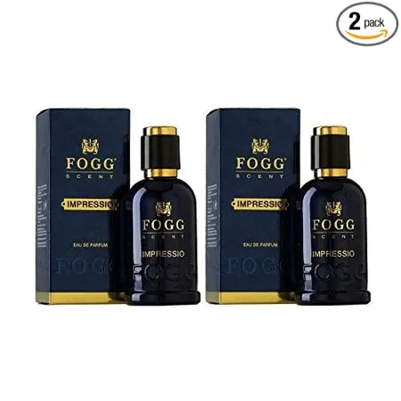 Fogg Scent Impressio Perfume Spray for Men Long Lasting Fresh Powerful Fragrance Eau De Parfum 2 x 100ml Pack Of 2 