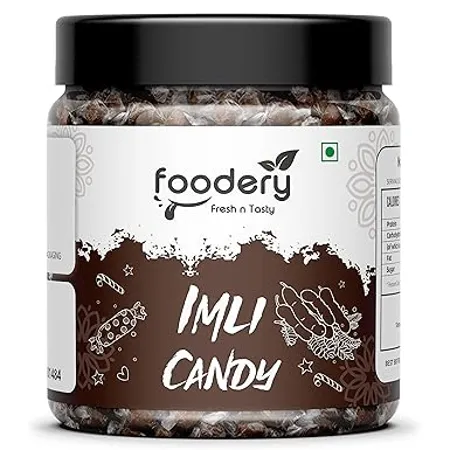 Foodery Imli Candy 400 Grams Khatti Methi Imli Chulbuli Imli Brown Colour Tamarind Twist Candy Tamarind Candy Jar Pack 