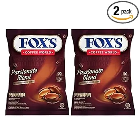 Fox s Crystal Clear Coffee World Passionate Blend Assorted Coffee Candy 125Gms Pack of 2 
