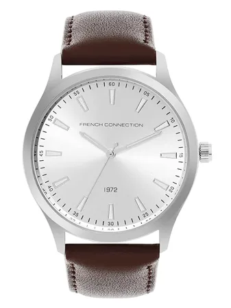 French Connection Analog Silver Dial Men s Watch FC157BR